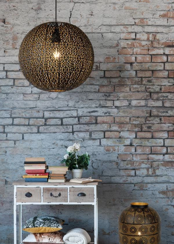 Lucide TAHAR - Pendant light - 1xE27 - Black - ambiance 1